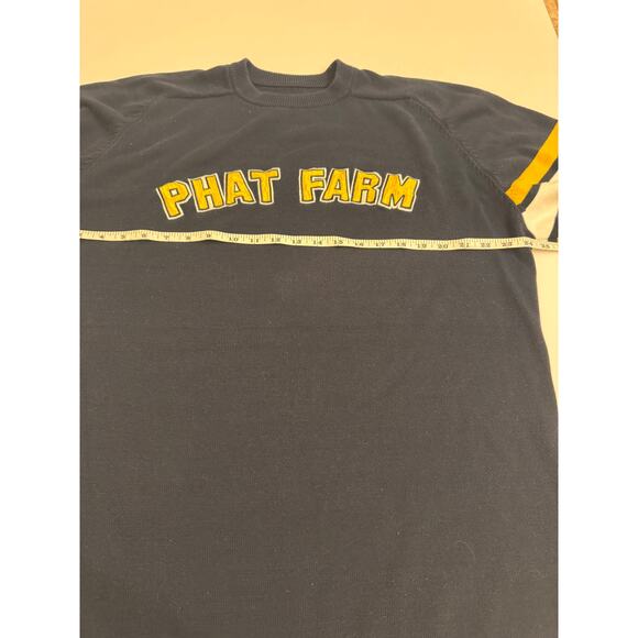 Vintage Men's Phat Farm Sweater Blue/Yellow No Tag See Measurements - Picture 6 of 7
